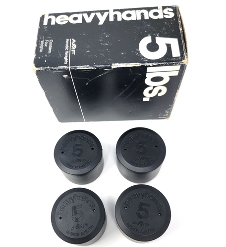 AMF HeavyHands 5 Pfund Handhantel zum Anschrauben Aerobic Gewichte 4er Set