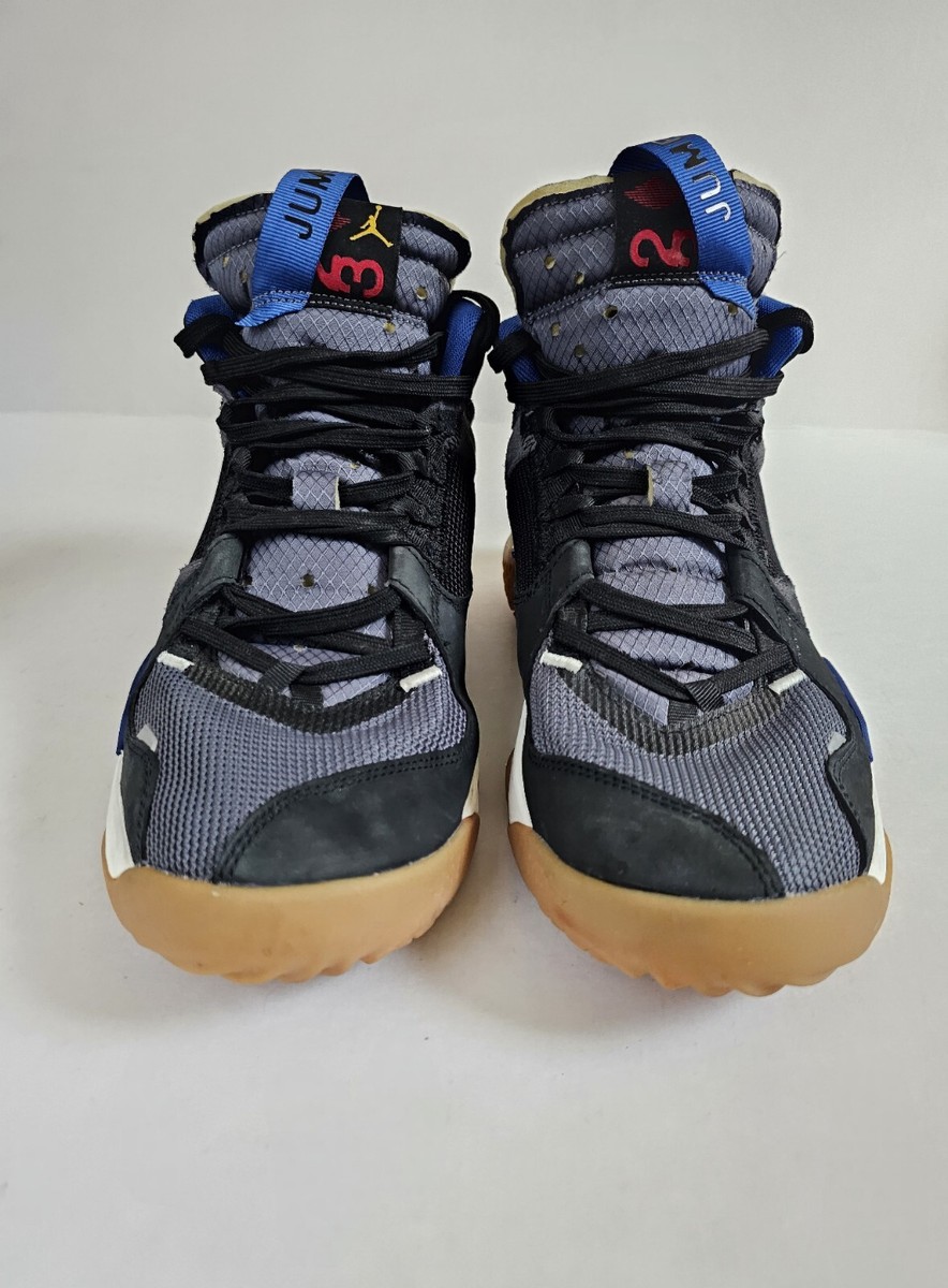 Nike Air Jordan Mens DC2130-006 Athletic Shoes ‎ 11 Nike Air Jordan Delta Mid Storm Blue Black Red Grey DC2130  main image 2