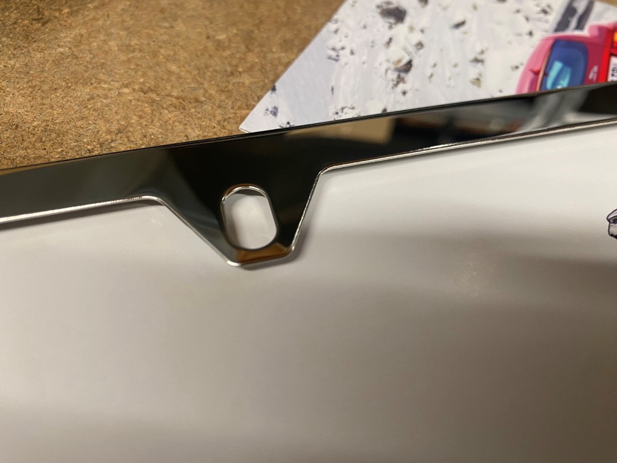 Genuine Factory OEM License Plate Frame - Union Jack Polished