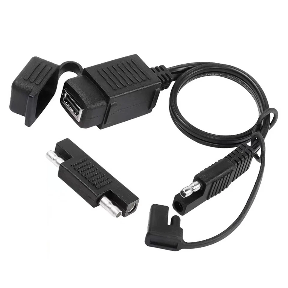 Motorcycle SAE to USB Cable Adapter Kit Charge All Devices on Your Bike - Image 2 of 4