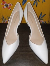 Stuart Weitzman White D'orsay Pumps