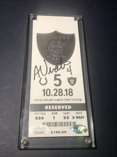JSA Adam Vinatieri NFL Scoring Points Record Autographed Signed Ticket 10/28/18