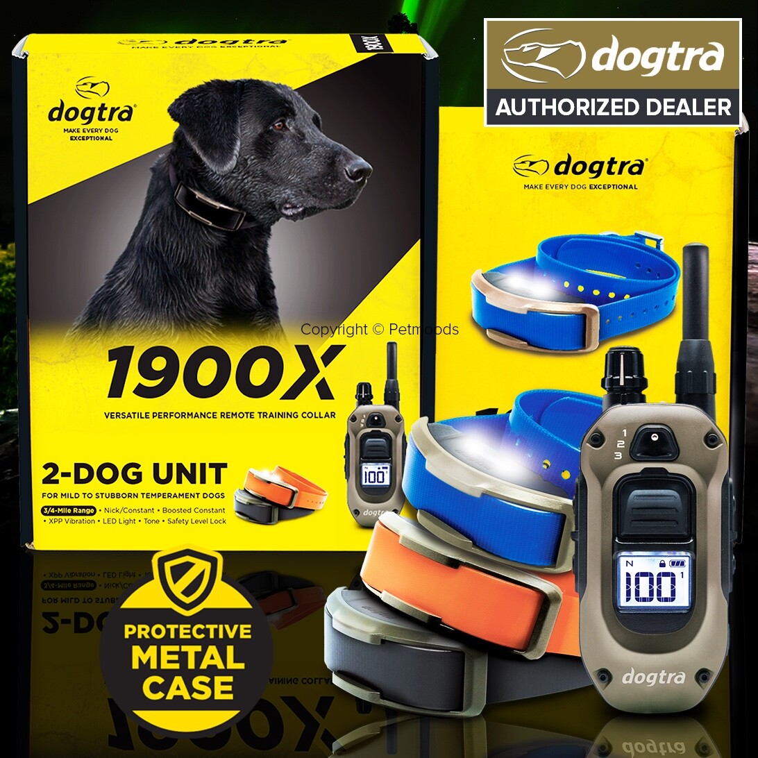 Dogtra 1900X Remote Training 3-Dog Collar 3/4 Mile Range, Boost