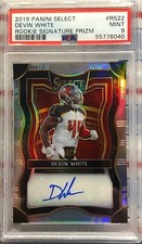 2019 SELECT DEVIN WHITE, #RS-22, AUTO, ROOKIE, SILVER, SERIAL #069/199, PSA MINT