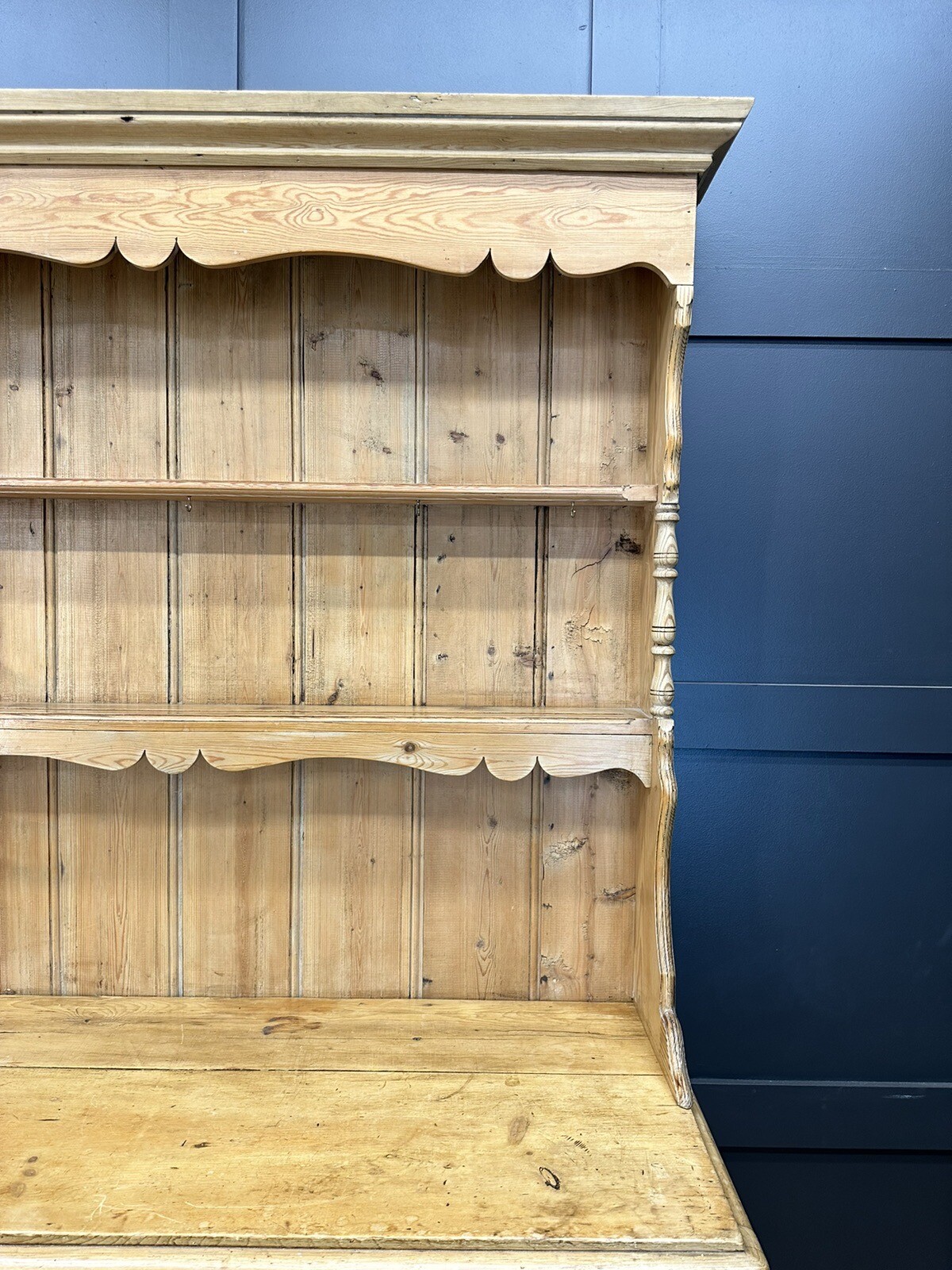 Antique Pine Dresser / Victorian Kitchen Dresser / Farmhouse Display