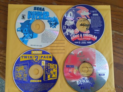 Sonic The Hedgehog - PC Game Lot (PC) (Disc Only) Knuckles CD Sega Smash Pack