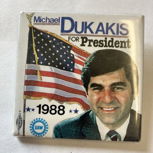 Democrat President Hopeful Lot of 11 Pin Pinback Buttons Ted Kennedy, Dukakis... - Picture 5 of 18