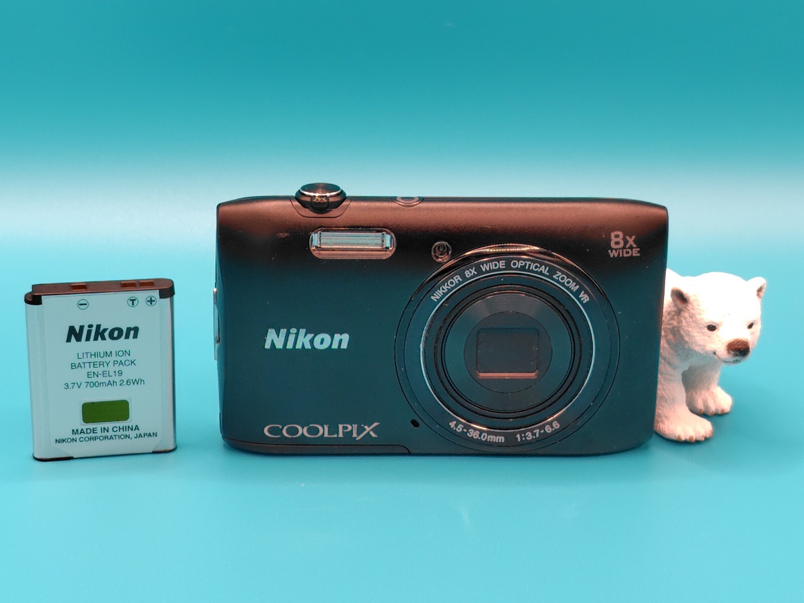Nikon COOLPIX S3600 Black 20.1MP Compact Digital Camera Tested From Japan