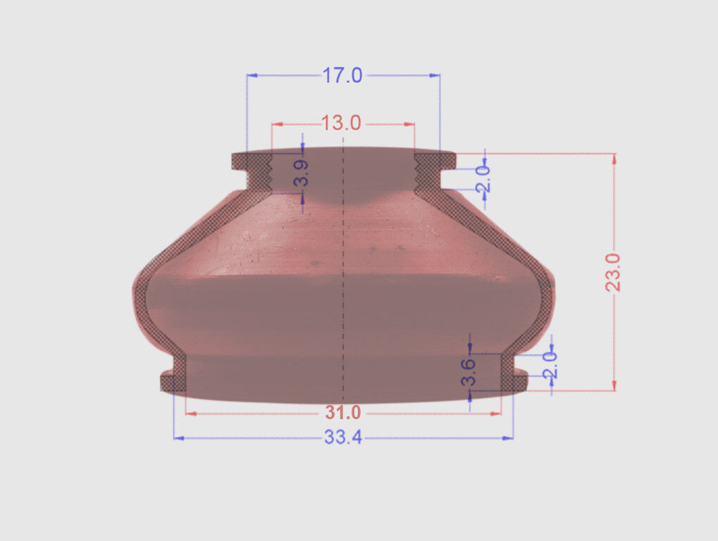 2 X UNIVERSAL Dust Boot Silicone 13 31 23 Track Rod End and Ball Joint