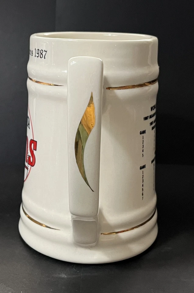 Vintage Minnesota Twins 1987 World Series Champions Beer Stein Mug Ceramic - Image 2 of 4