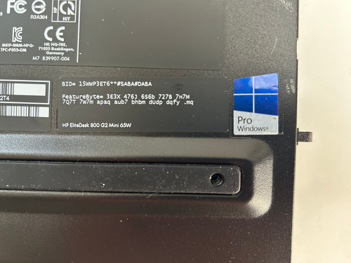 BAREBONES - HP EliteDesk 800 G2 Mini 65W Desktop - NO CPU/RAM/HDD - Picture 4 of 8