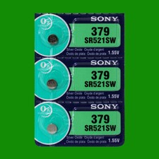 Sony 379 SR521SW Watch Battery - 3Pc