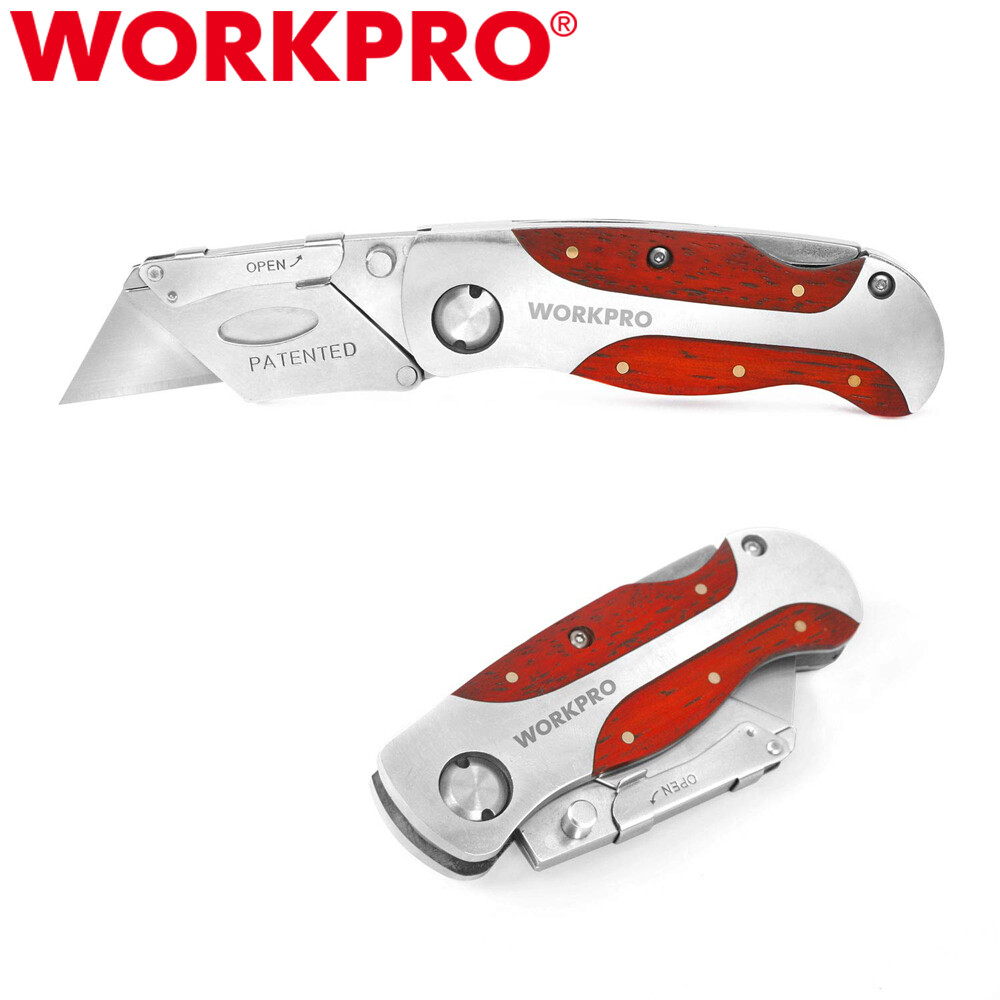 WORKPRO Quick-Change Utility Knife Classical Retro Style Woo
