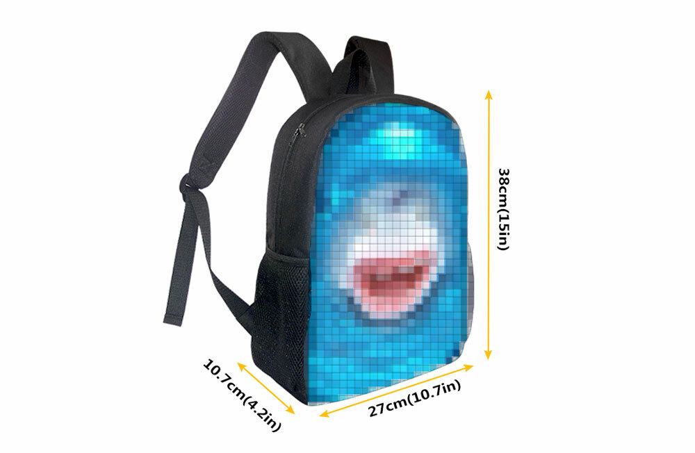A Lion With Three Eyes Backpack Schoolbag Shoulder Satchel Bookbags