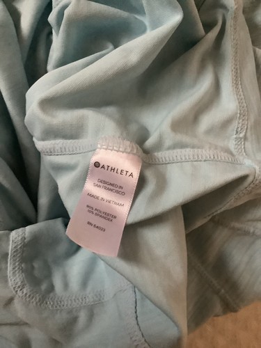 Athleta Women’s Pacifica tank UPF short sleeve tee shirt blue size XXS - Picture 7 of 7
