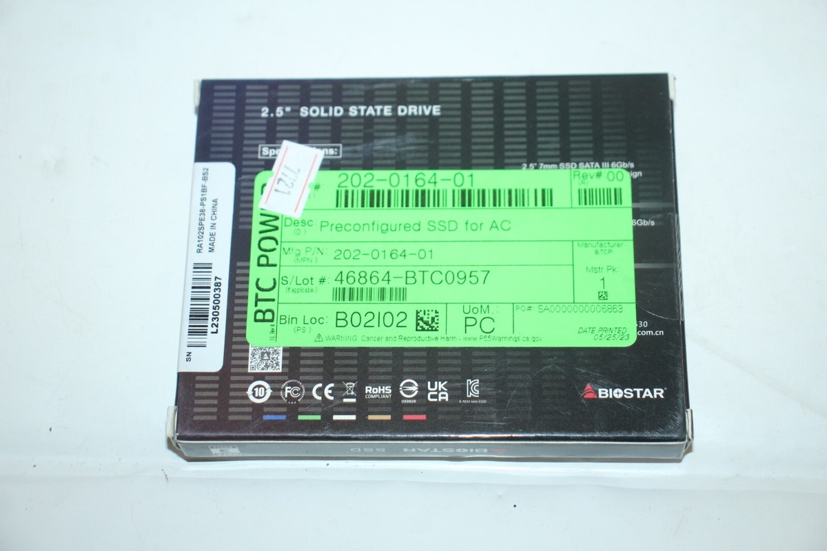 新品 BIOSTAR S160-1TB 2.5インチ SATA SSD 1TB 【公式通販】