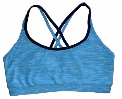 Four laps Vitality Sports Bra River Blue Space Dye- Size Small- New With Tags
