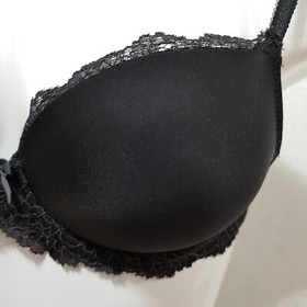 Victoria's Secret bra 34B Dream Angels Lined Demi black floral lace convertible