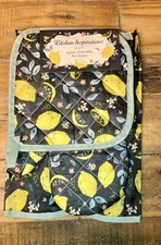 Kitchen Inspirations 3-piece Set Apron, Oven Mitt, Pot Holder - New