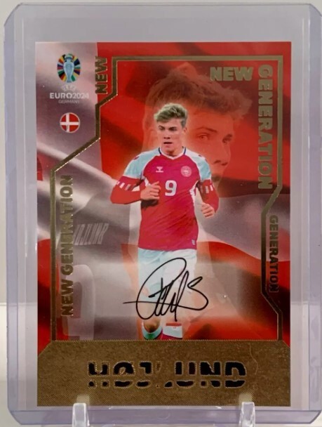 RASMUS HOJLUND PRINTED AUTO DENMARK EURO SOCCER 2024