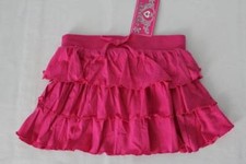 NEW Girls Pink Ruffle Short Skirt Size Medium 7 - 8 Spring Summer Party