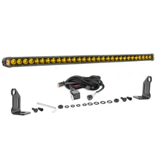 30" Inch Amber Slim LED Light Bar Single Row Spot Flood Offroad Driving ATV 4WD