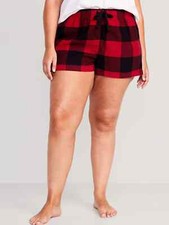 Old Navy 2X NWT Buffalo Plaid flannel pajama sleep shorts boxer