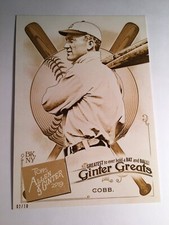 2019 Topps Allen & Ginter Ginter Greats 5x7 Ty Cobb Tigers 8 /10