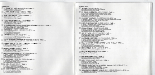 Hit Parade Du Siecle Français Importation 28 Titres CD Coffret, Piaf, Brel , - Picture 3 of 3