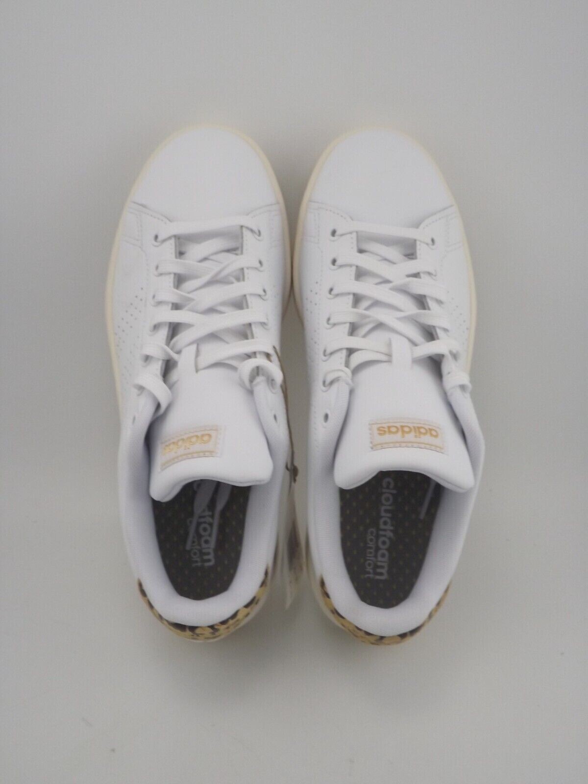 adidas Advantage FY9101 Tennis Sneakers Shoes Women's Size 8.5 White NEW thumbnail 6