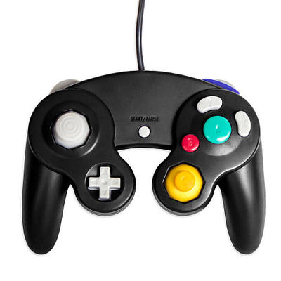 Gamecube Controller und Verlängerungskabel Schwarz Kompatibel für Wii 2Z