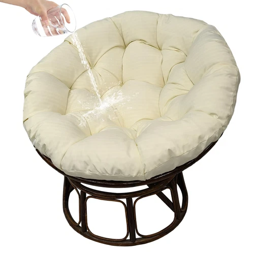 Papasan Chair Cushion Waterproof Oxford Cloth Circle Stuffed Egg Chair Cushions - Picture 2 of 111