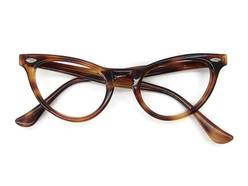 Vintage Ao Cat Eye Glasses Eyeglasses or Sunglasses Tortoise Frame 46-20 - Picture 6 of 8