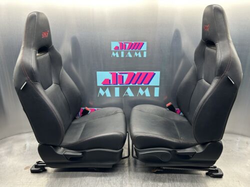 2011-2014 Subaru WRX STI Leather Seats Front & Rear OEM Genuine USDM LHD - Picture 2 of 19