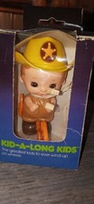 Vintage 1978 Tomy Kid Cowboy Wind Up Toy Working NRFB
