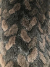 Soft Surroundings Infinity Scarf Faux Fur Brown Super Soft NWT