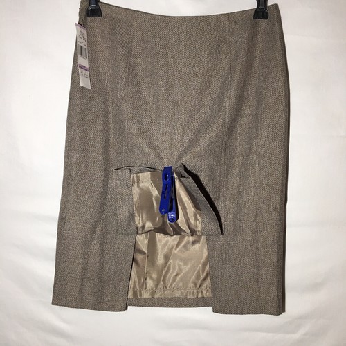 NWT Evan Picone Black Label October Taupe Skirt Suit Size 6 - Picture 4 of 6