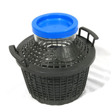 PRL) DAMIGIANE DAMIGIANA VINO BOCCA LARGA 5 LITRI AMBROSIO WINE OIL VIN DEMISAN