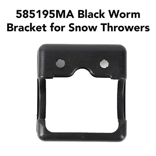 The Exact Replacement 585195MA Worm Bracket for Snow Throwers (Black)