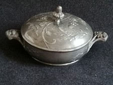 Christofle Paris Gallia Versilbert TERRINE Modell 4262 legumier pissenlit um1900