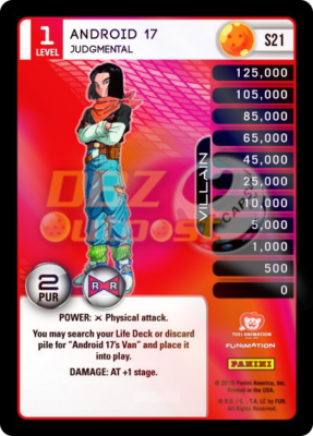 Dragon Ball Z TCG Evolution S21 Android 17, Judgmental Hi-Tech