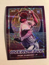2021 Panini Chronicles Purple Velocity Prizm Overdrive Dane Dunning RC 16