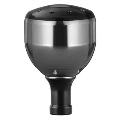 Bouton Gomexus A38BKBKSR-G alu noir argent 38 mm Shimano A, Daiwa S (1489