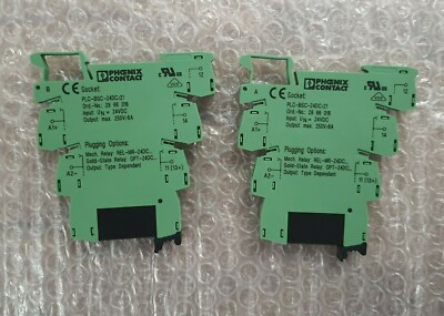 2X Phoenix Contact PLC-BSC-24DC/21 2966016 REL-MR-24 TOP ZUSTAND  worldwide MWST