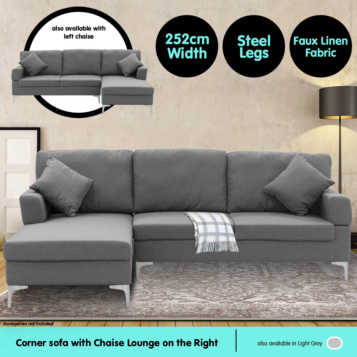 dark grey lounge