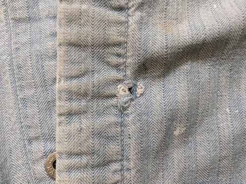 Vintage 1950s Red Kap Selvedge HBT Donut Buttons Machinist Shop Coat Size 44 - Picture 17 of 20