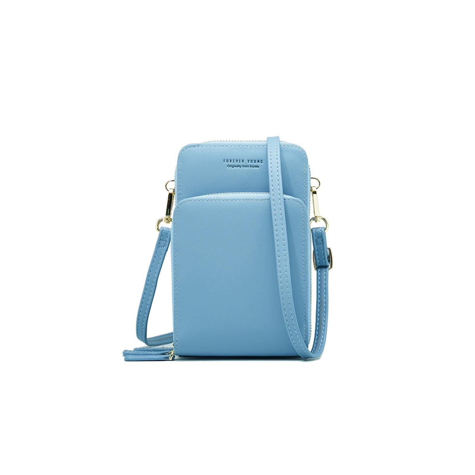 PORRASSO Touch Screen Crossbody Phone Bag Women Shoulder Bag PU Phone Purse F...