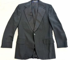 Brooks Brothers Mens Blazer Sport Coat Black Made USA Sz 40