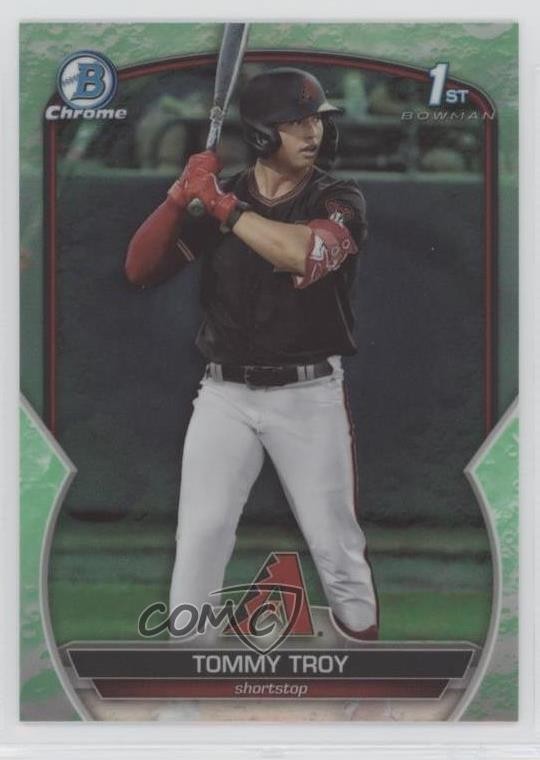 2023 Bowman Draft Chrome Lunar Glow Refractor Tommy Troy #BDC-103 16xg