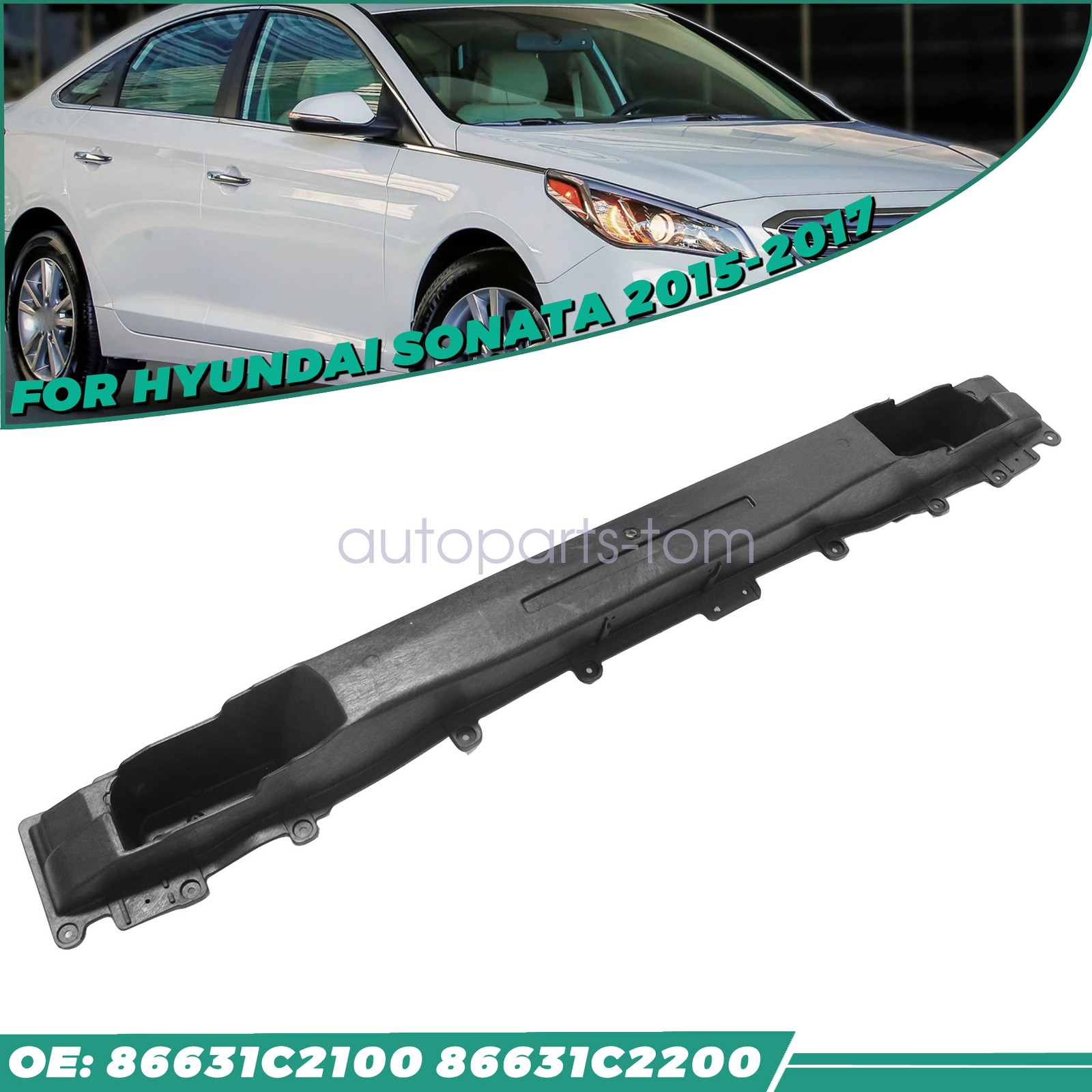 Fit 2015-2017 Hyundai Sonata 86631C2100 Rear Bumper Reinforcement 86631C2200